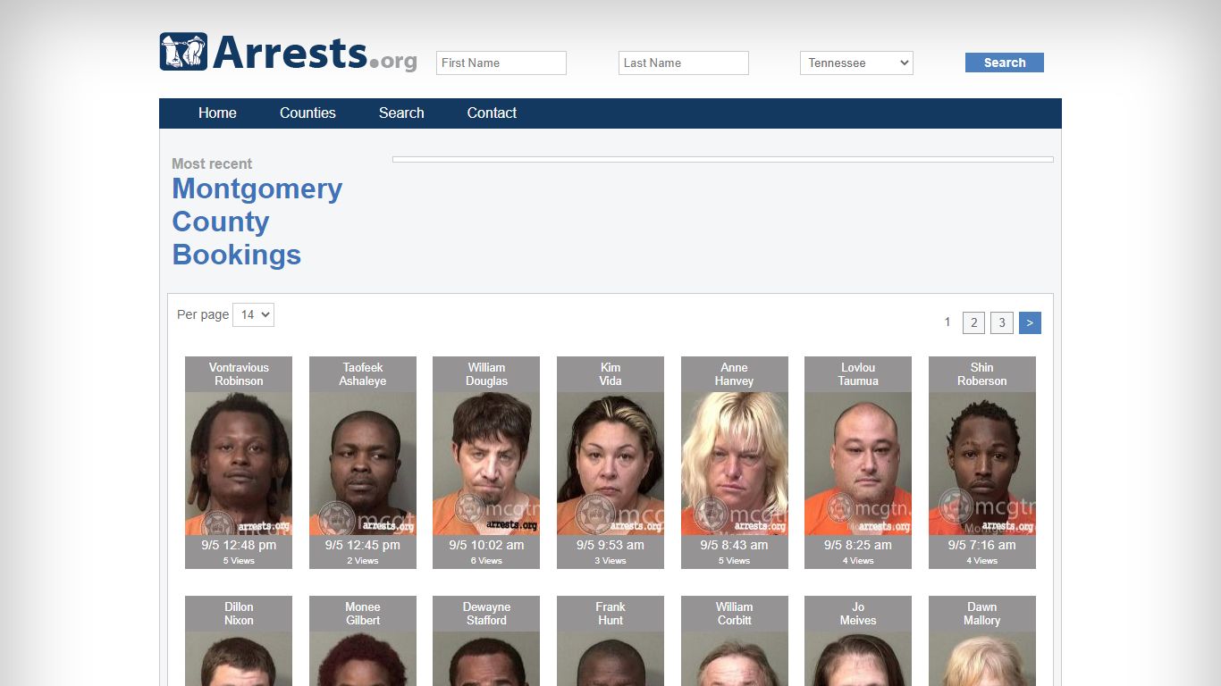 Montgomery County Arrests and Inmate Search